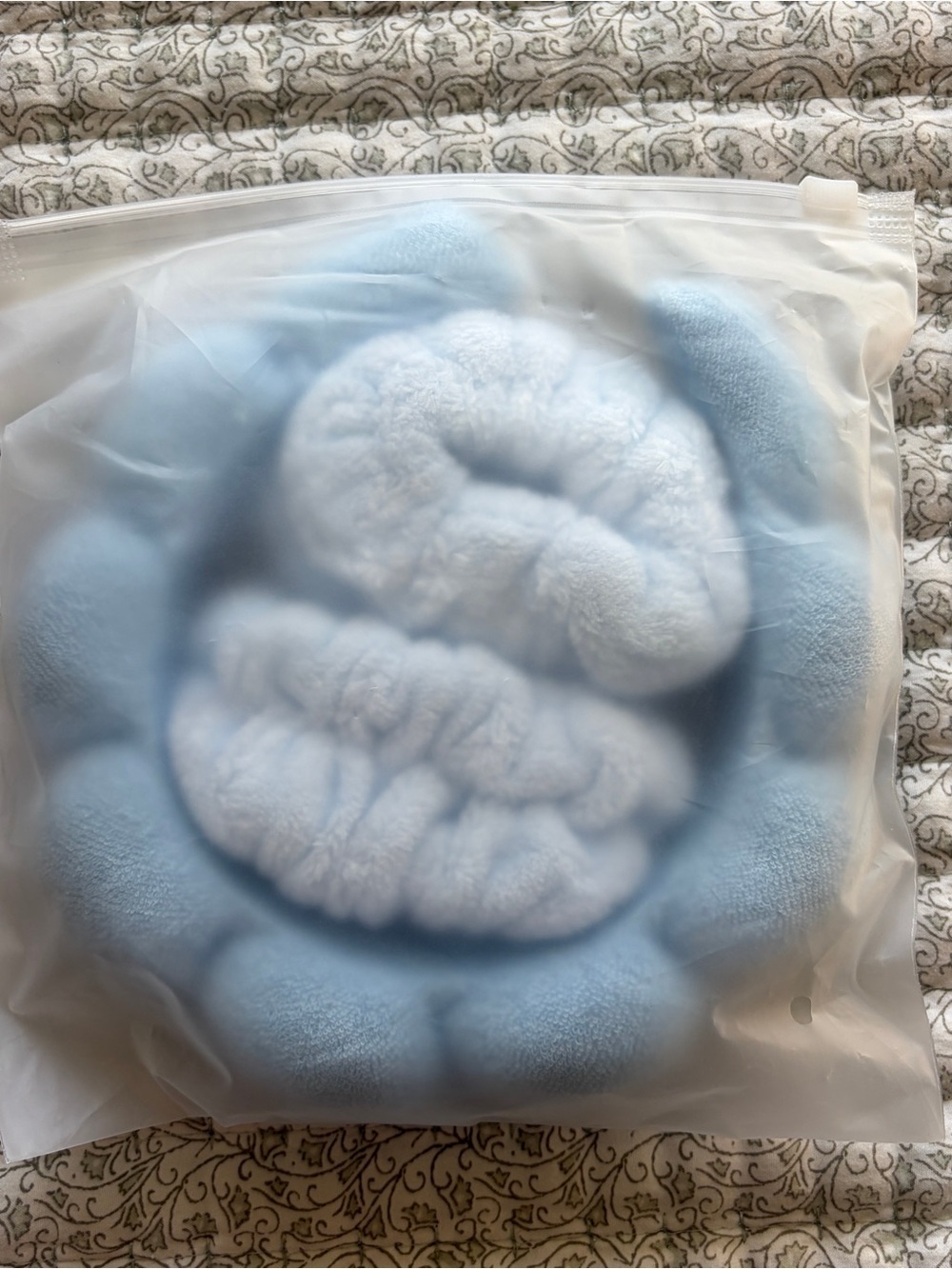 Headband and arm band face washing set